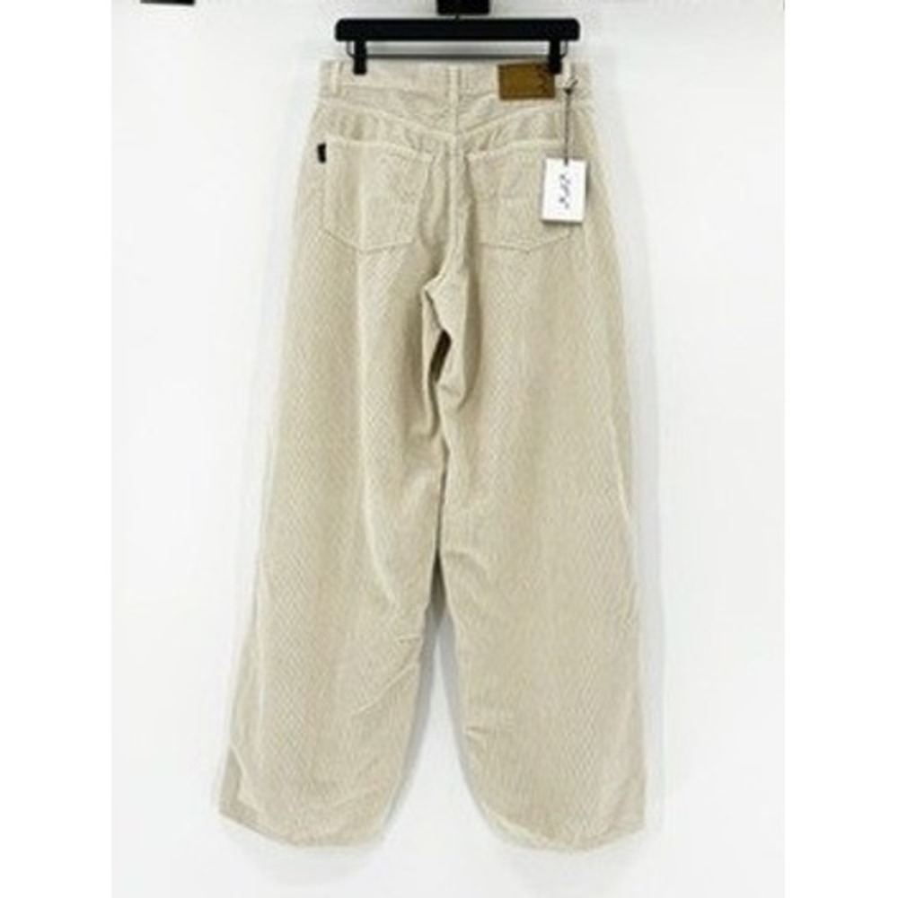 Haikure Bethany Wide Leg Corduroy Pants Beige Cotton Made in Italy NWT - Picture 5 of 7